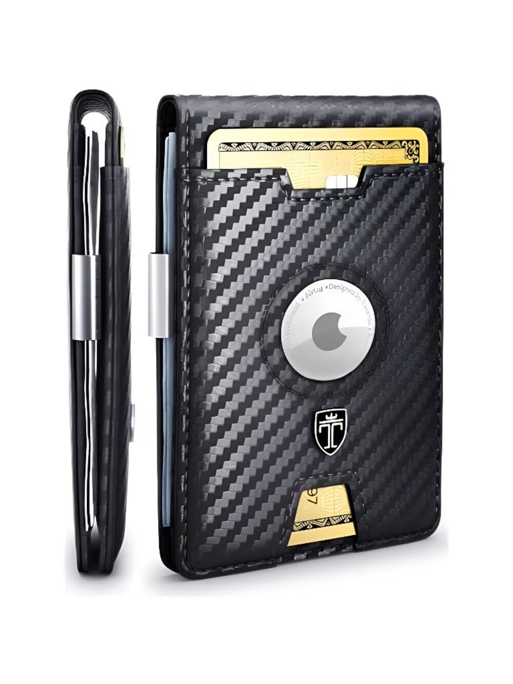 AirTag* Wallet Mens Wallet with Money Clip Air Tag Wallet Card Holder